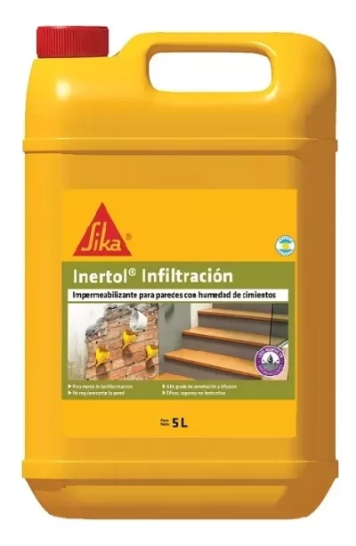 Sika Inertol Infiltración x 5 Lts (Humedad Cimientos).