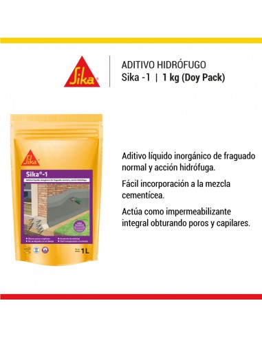 Hidrofugo Sika x 5 Lts (sachets)