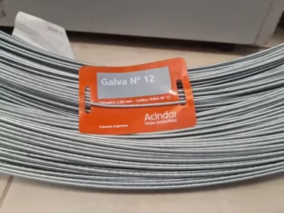 Alambre Galv.Liso Galvanizado Nº12